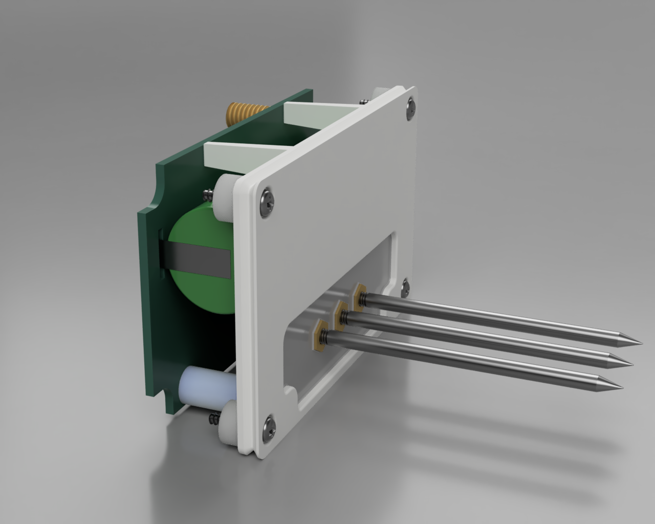 Internals of SlabSense Soil Moisture Sensor